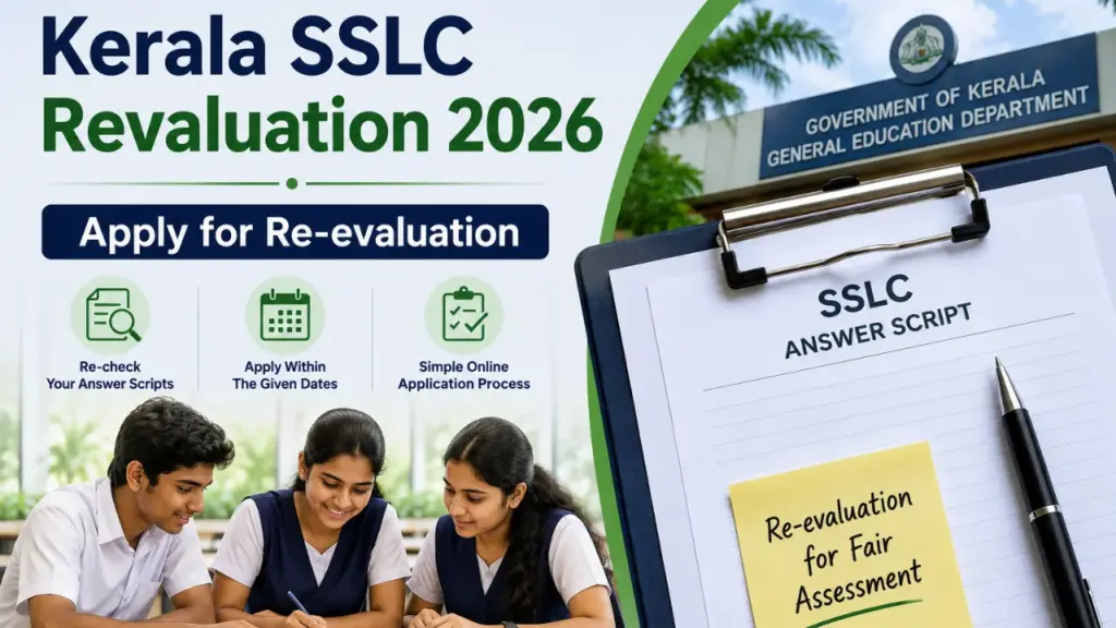Kerala SSLC Revaluation 2026 — Apply for Re-evaluation